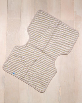 Picture of Cotton Muslin Burp Cloth - Grey Stripe by Little Unicorn