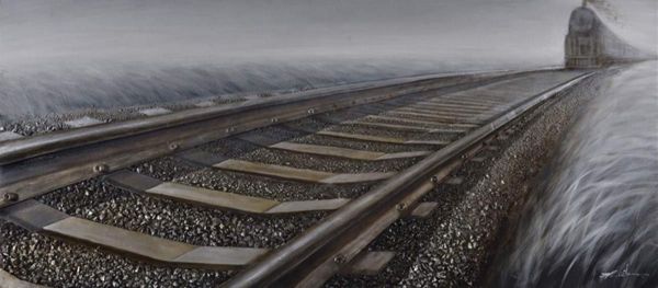 Picture of On The Tracks 32X71 | BFPK Artwork
