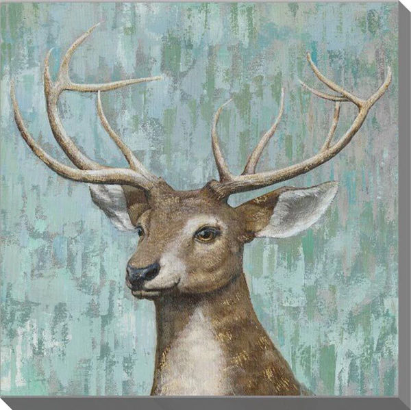 Picture of Buck On Turquoise 32X32