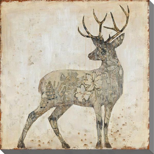Picture of Stag In Natural 32" x 32" | BFPK Artwork