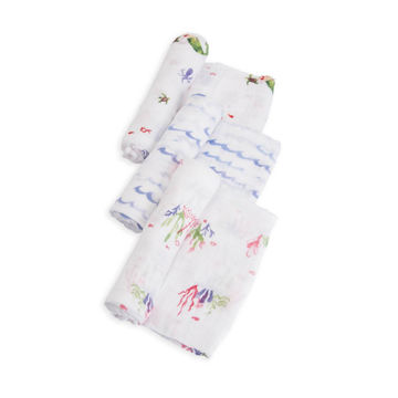 Picture of Cotton Muslin Swaddle 3 Pack - Mermaid by Little Unicorn