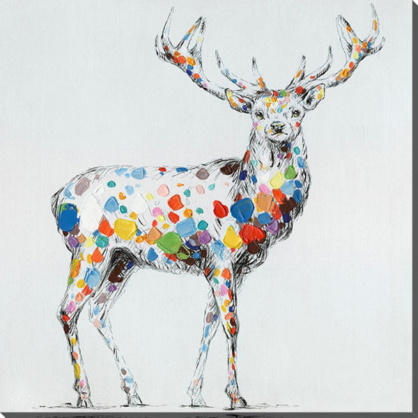 Picture of Mod Spotted Deer 32" x 32" | BFPK Artwork