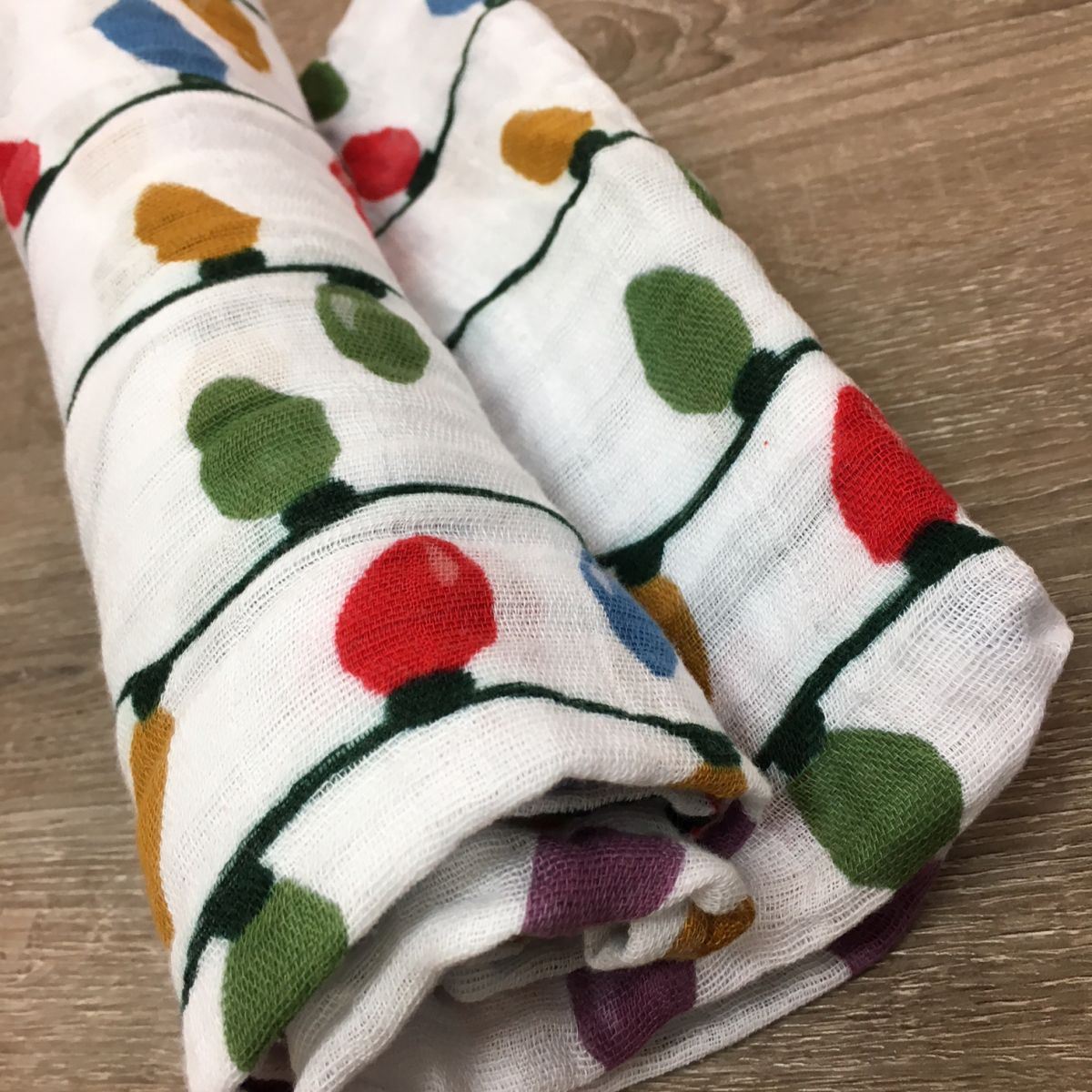 christmas muslin swaddle