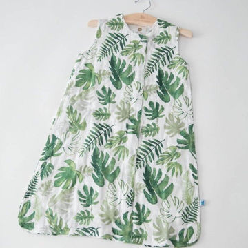 Picture of Cotton Muslin Sleep Bag - Tropical Leaf by Little Unicorn