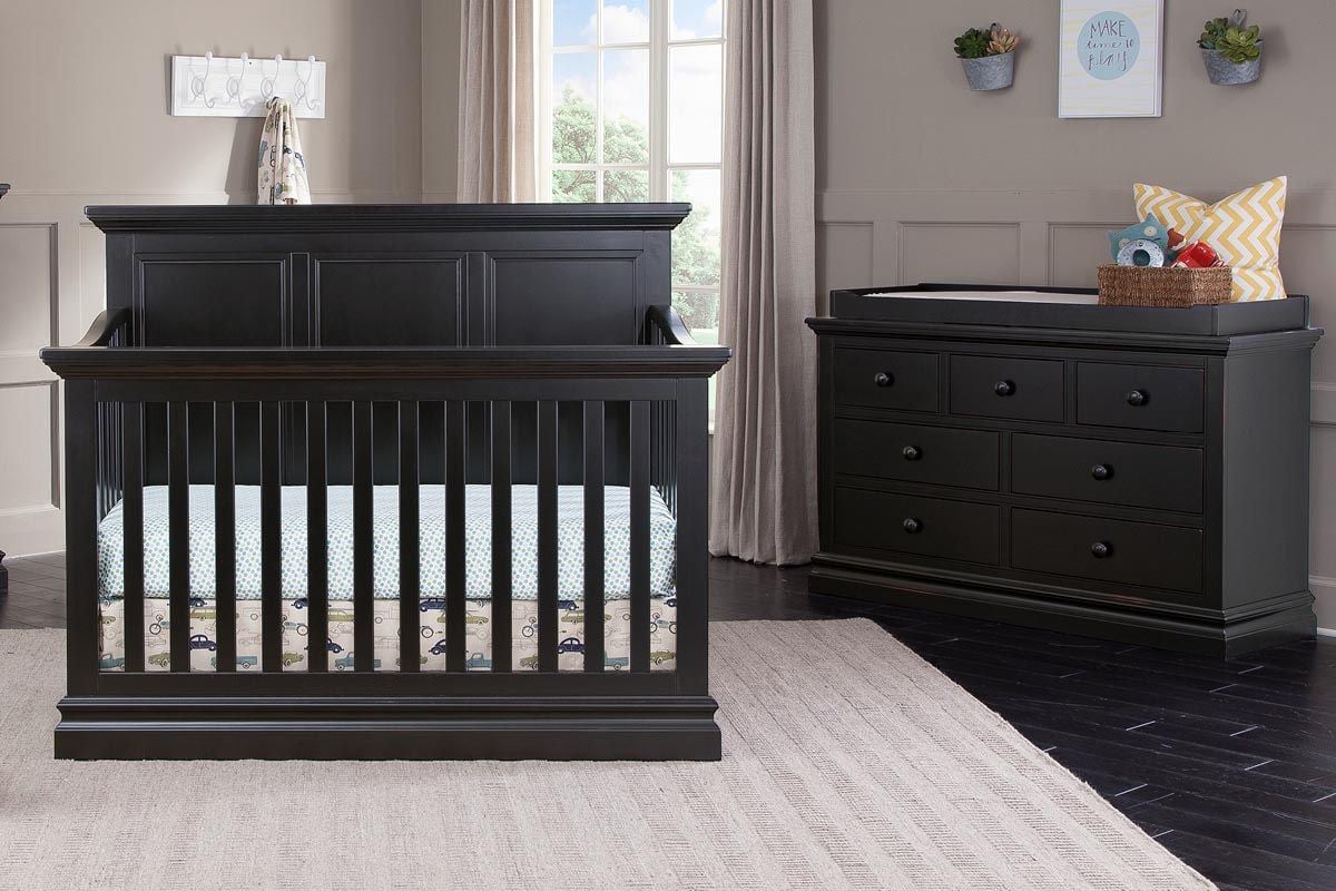 black nursery set