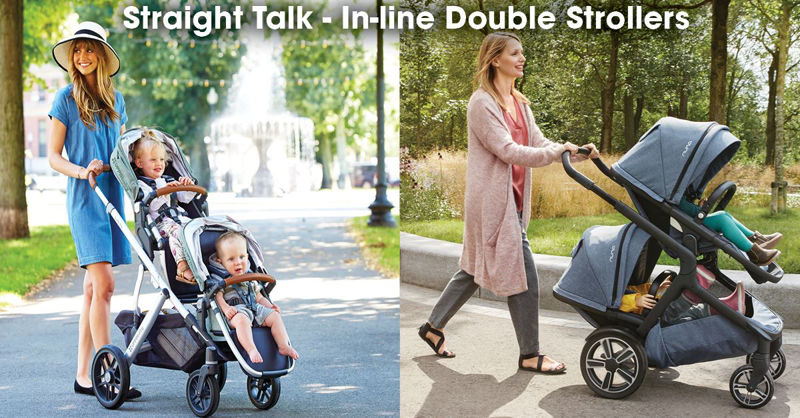 single to double stroller clips