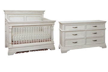 Convertible Crib Kerrigan Rustic White