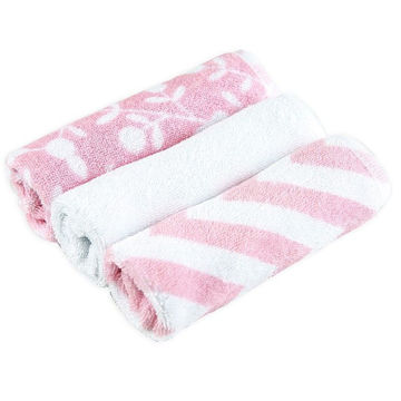 Picture of Wash Cloths - Double Layer 3-Pack - Girl Prints | by Kushies
