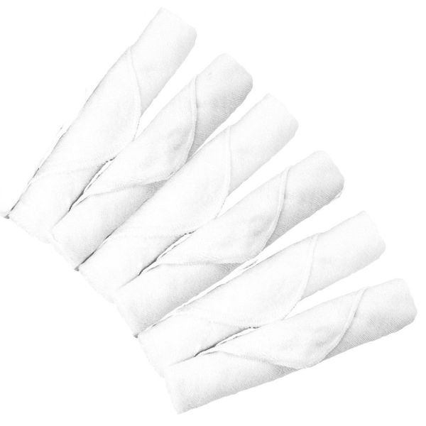 Kushies Washcloths 6-Pack  White - Kushies Baby USA Inc