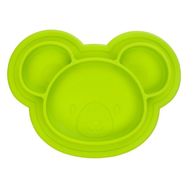 Picture of Siliplate- Citrus Bear - Toddler Suction Plate | by Kushies