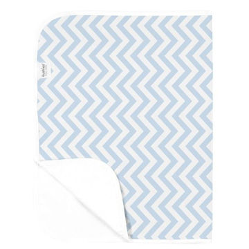 Picture of Deluxe Change Pad Flannel- Chevron Blue | by Kushies