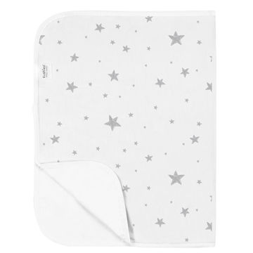 Picture of Deluxe Change Pad Flannel- Grey Scribble Stars