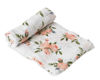 Picture of Cotton Muslin Swaddle Single - Watercolor Roses by Little Unicorn