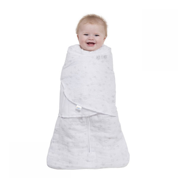 Halo Sleepsack Swaddle Newborn Quilted Muslin Constellation Gray