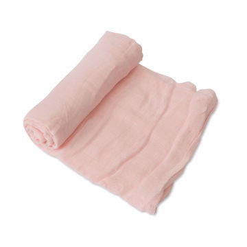 Picture of Cotton Muslin Swaddle Single - Rose Petal by Little Unicorn
