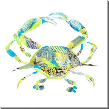 Picture of Collage Crab - 16" X 16"
