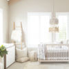 Picture of Dove Woven Cotton Band Crib Skirt by Oilo