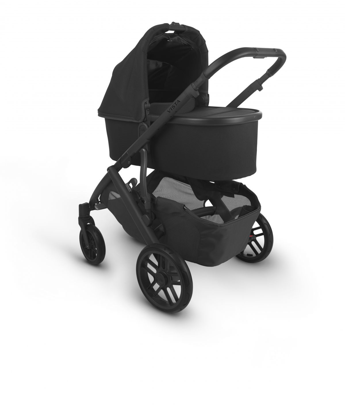 Black leather stroller online