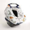 Picture of Cotton Muslin Car Seat Canopy 2 - Dino Friends by Little Unicorn