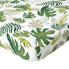 Picture of Cotton Muslin Mini Crib and Play Yard Sheet - Tropical Leaf