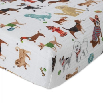 Little unicorn best sale woof crib sheet