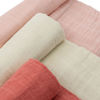 Picture of Cotton Muslin Swaddle 3 Pack - Rose Petal by Little Unicorn