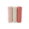 Picture of Cotton Muslin Swaddle 3 Pack - Rose Petal by Little Unicorn