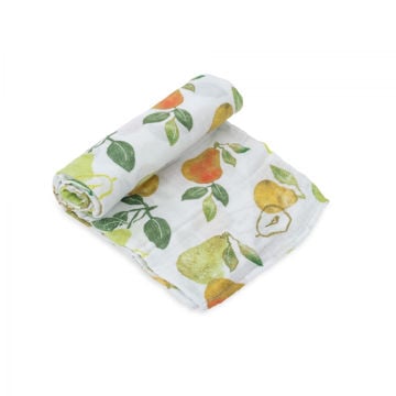 Picture of Cotton Muslin Swaddle Single - Peary Nice by Little Unicorn