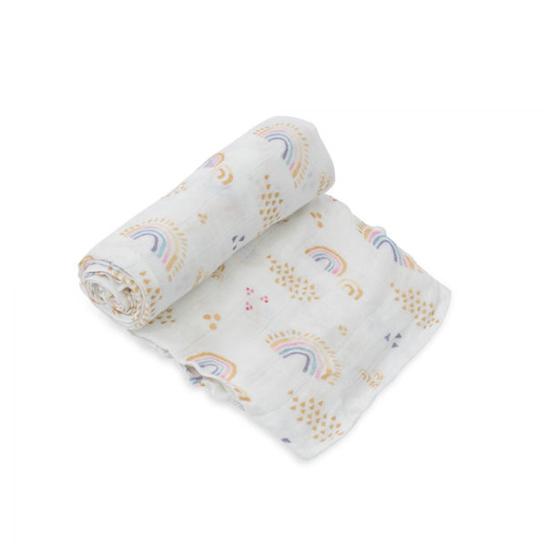 Rainbow discount muslin swaddle