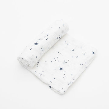 Picture of Cotton Muslin Swaddle Single - Shooting Stars by Little Unicorn