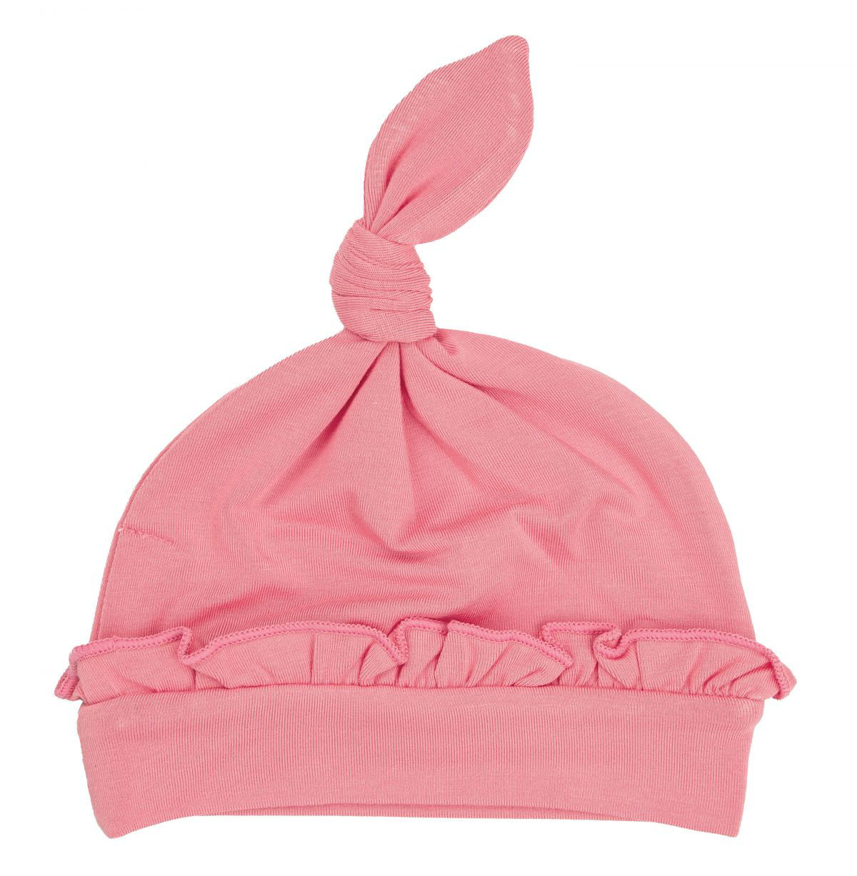 Angel Dear Knotted Beanie Hat - Flamingo Pink (0-3Months)