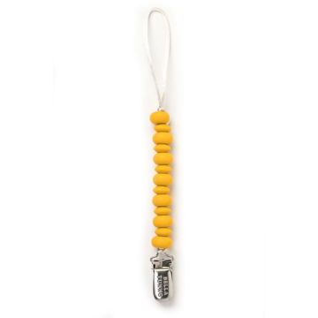 Picture of Mustard Pacifier Clip - by Bella Tunno