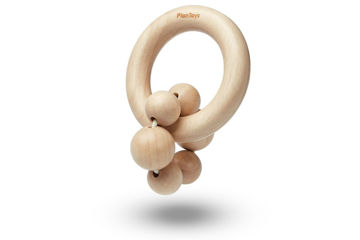 Picture of Beads Rattle - Natural - by Plan Toys