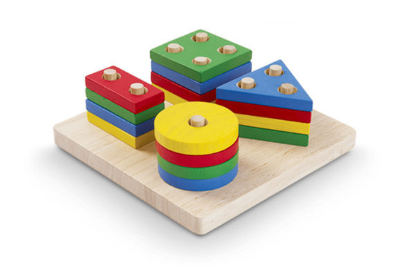 Picture of Geometric Sorting Board - by Plan Toys