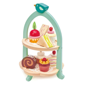 Picture of Mini Chef Birdie Afternoon Tea Stand - by TenderLeaf Toys