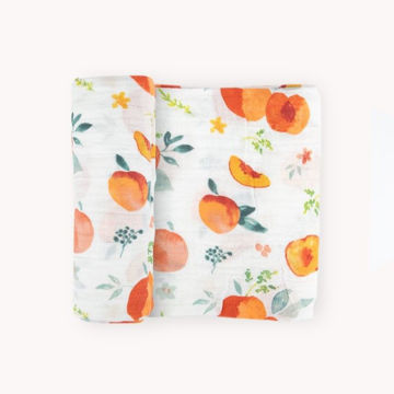 Picture of Cotton Muslin Swaddle Single - Georgia Peach by Little Unicorn