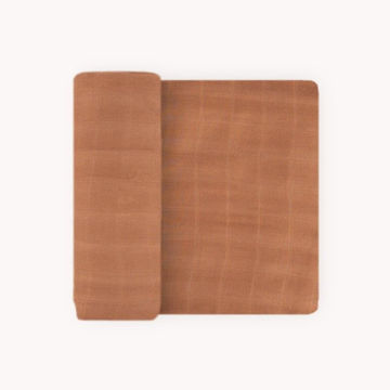 Picture of Deluxe Bamboo Muslin Swaddle Single - Caramel by Little Unicorn