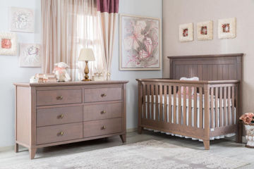 Picture of Edison Cappuccino Nursery Packages- by Silva Furniture