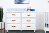 Picture of Tanner Crib & Dresser Package - warm white | by Namesake