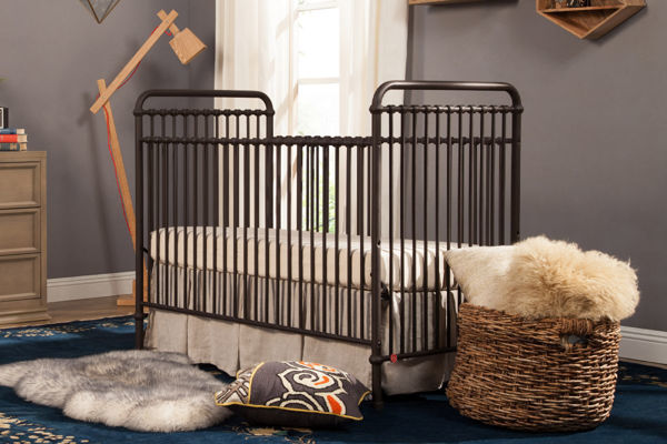 Vintage metal store baby cribs