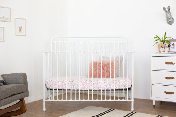 White iron 2024 baby bed