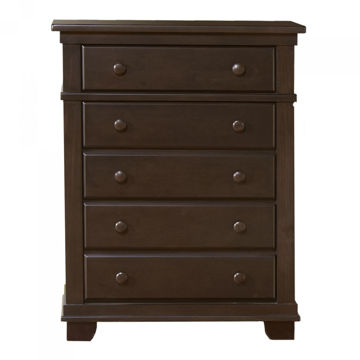 Picture of Torino 5 Drawer Tall Chest - Mocacchino Finish by Pali Furniture