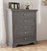 Picture of Ragusa 5 Drawer Chest -  Distressed Granite by Pali Furniture