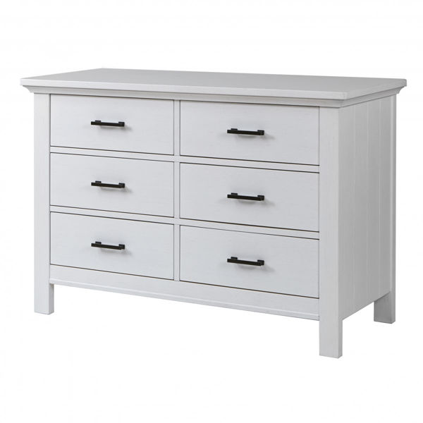 Picture of Como Double Dresser 6 Drawers - Vintage White - by Pali Furniture