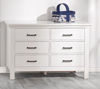 Picture of Como Double Dresser 6 Drawers - Vintage White - by Pali Furniture