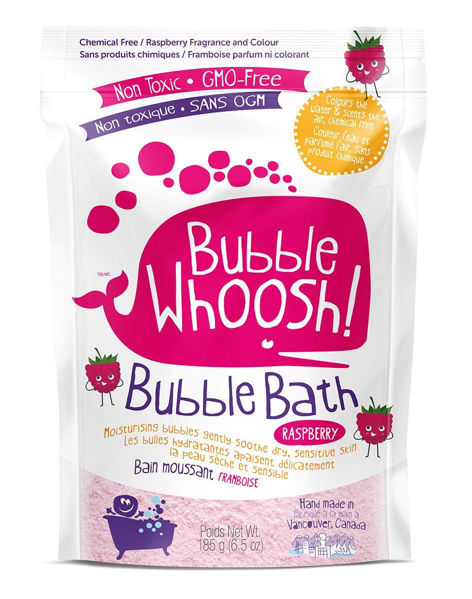 Picture of Bubble Woosh Raspberry - moisturizing foaming bath powder by Loot Toy