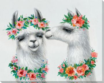 Picture of Llama Kisses 16" X 20" | BFPK Artwork