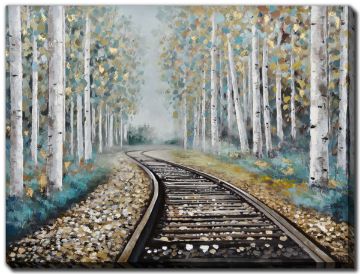 Picture of Forest Train 36" X 48" | BFPK Artwork