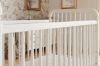 Picture of Liberty 3-in-1 Convertible Spindle Crib with Toddler Bed Conversion Kit - Warm White Finish | Namesake Home