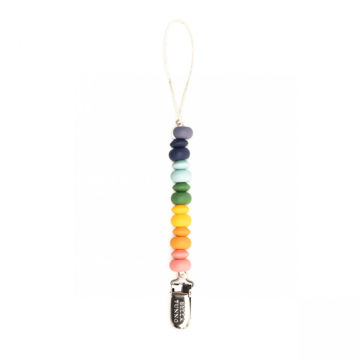 Picture of Rainbow Multi Pacifier Clip - by Bella Tunno